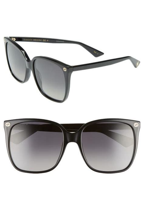 57mm gradient square sunglasses gucci|Gucci square sunglasses men.